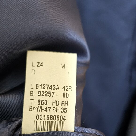 Men's Lauren Ralph Lauren Herringbone Lambs' Wool Blazer Sport Coat Size 42R - Picture 7 of 10